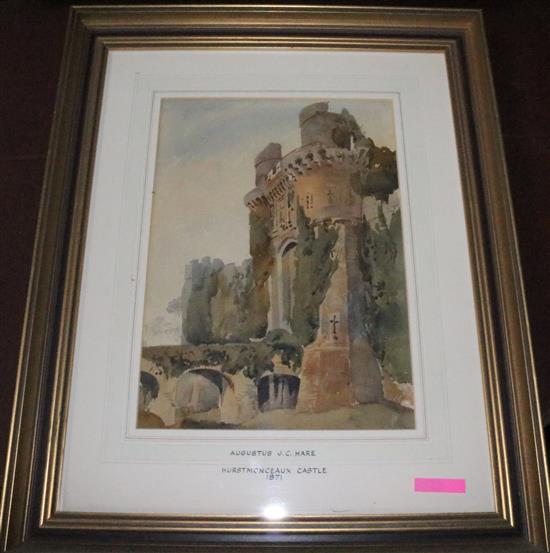 Augustus John Cuthbert Hare (1834-1903) Herstmonceux Castle; The Bell Inn, Holborn; Edinburgh; The Tower of London; Salisbury and The A